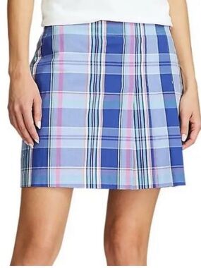 Polo by Ralph Lauren Blue and Pink Plaid Women's Skort